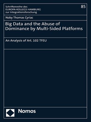 cover image of Big Data and the Abuse of Dominance by Multi-Sided Platforms